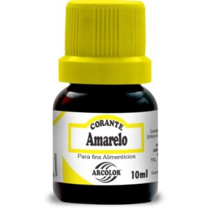 Corante Liquido Alimenticio Amarelo 10ML.