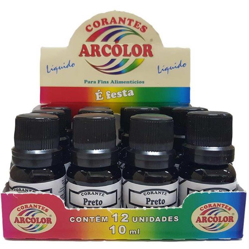 Corante Liquido Alimenticio Preto 10ML. - Imagem 2