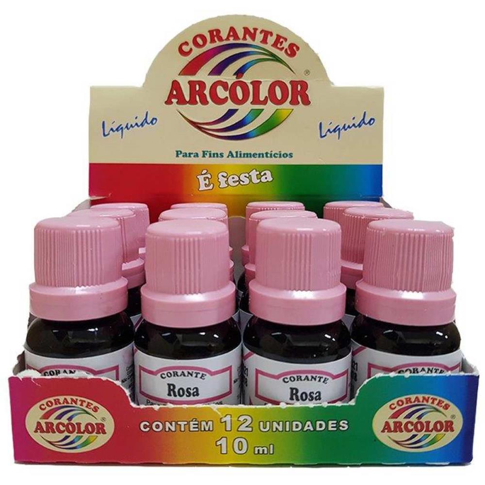 Corante Liquido Alimenticio Rosa 10ML. - Imagem 2