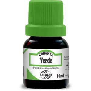 Corante Liquido Alimenticio Verde 10ML.