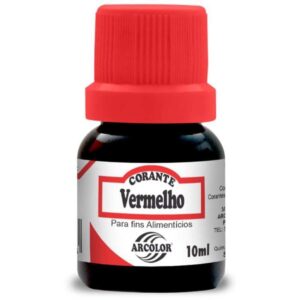 Corante Liquido Alimenticio Vermelho 10ML.