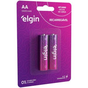 Pilha Recarregavel Pequena Aa 2500MAH 1.2V