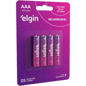 Pilha Recarregavel Palito Aaa 900MAH 1.2V
