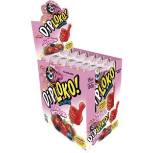 Doce Dip Loko Explosive Frutas Verm