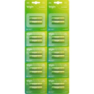 Pilha Alcalina Pequena Aa 10BLISTERSX2UNIDS.