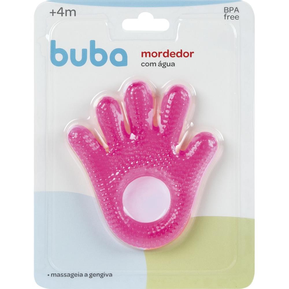 Mordedor Infantil Maozinha C/Agua Rosa - Imagem 4
