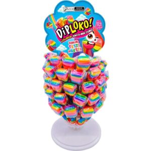 Doce Dip Loko Lollipop Arco-Iris