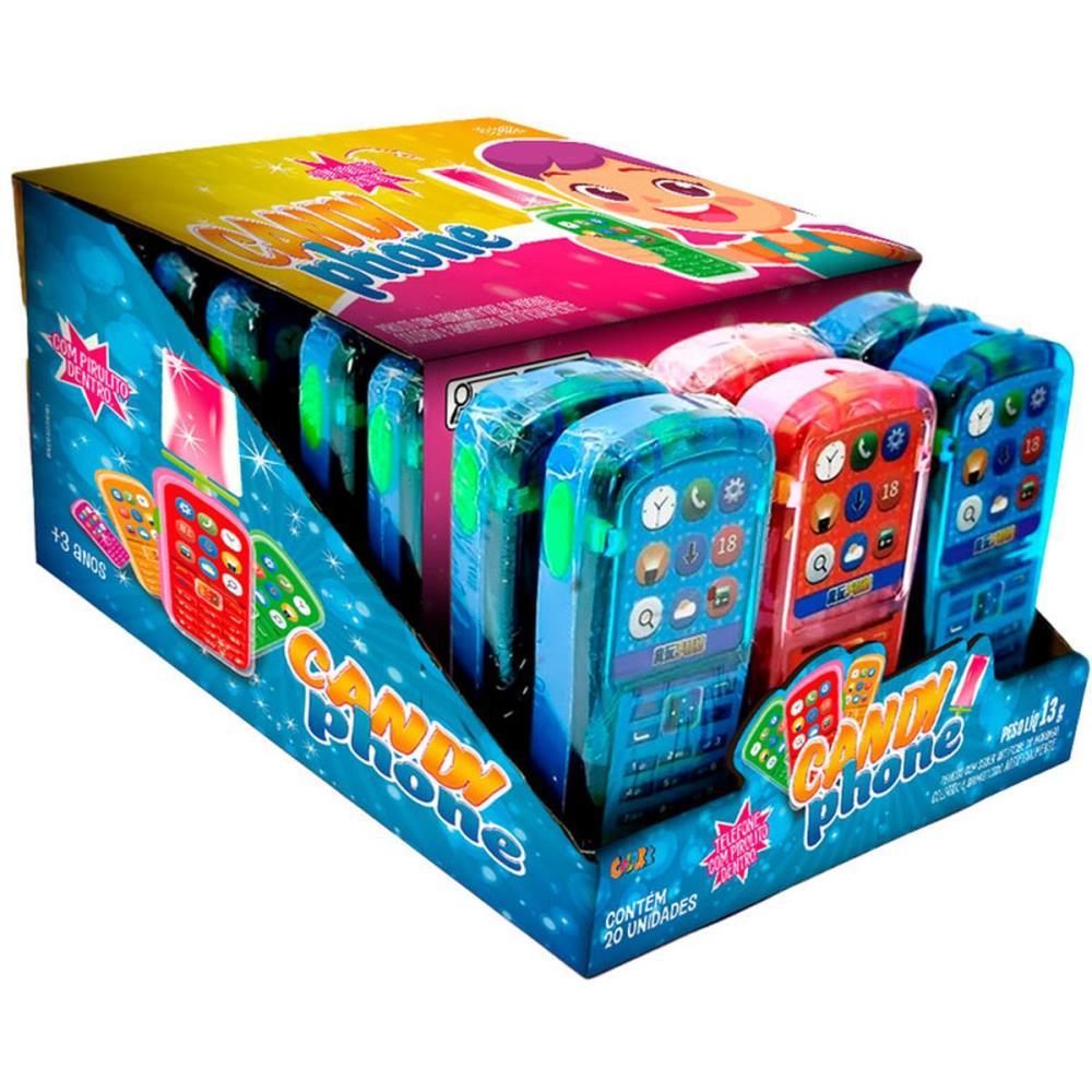 Doce Candy Phone+pirulito Sabor (S)