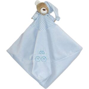 Pelucia Naninha Urso Nino Azul Bebe