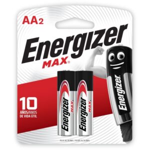Pilha Alcalina Pequena Aa Energizer Max