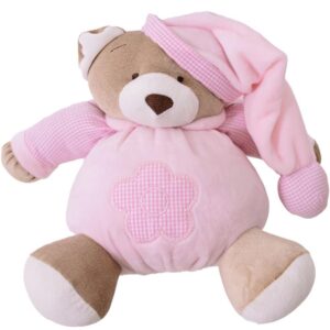 Pelucia Urso Nino Rosa Bebe 22CM