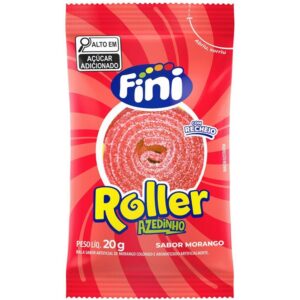 Doce Tiras Roller Morango 20G