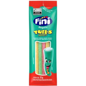 Doce Tubes Tres Cores Azedinho 15G.