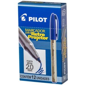 Caneta Retroprojetor 2.0MM Marcador Azul - Imagem 1
