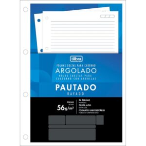 Bloco para Fichario Universit. Academie Branco 96F 203X280MM - Imagem 1