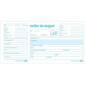 Impresso Recibo Aluguel com Canhoto 50F - Imagem 1