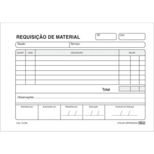 Impresso Requisicao Material SIMPLIF.50F.154X107 - Imagem 1