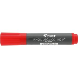 Pincel Marcador Permanente Atomico 1100P Vermelho Recarr. - Imagem 1