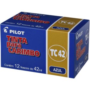 Tinta para Carimbo 42ML Azul - Imagem 1