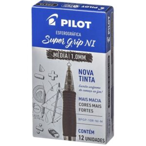 Caneta Esferografica Retratil Bpgp-S Supergrip 1.0MM Preta - Imagem 1