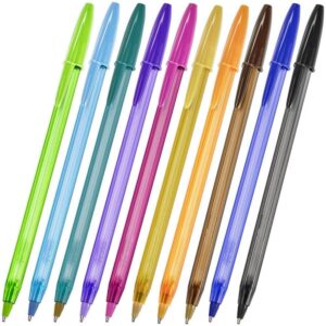 Caneta Esferografica Cristal Fashion Dura C/10CORES - Imagem 2