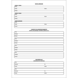 Impresso Administrativo Curriculum 50 Folhas Unica - Imagem 2