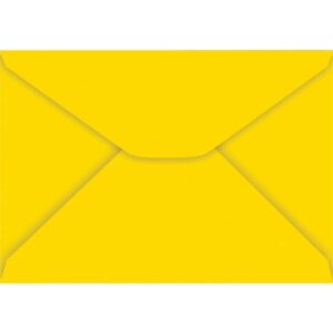Envelope Colorido Carta 114X162MM Amarelo 85G - Imagem 1
