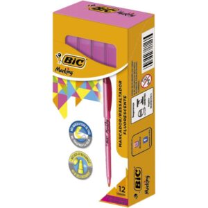 Caneta Marca Texto Marking Rosa - Imagem 1