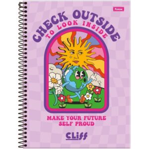 Caderno 20X1 Capa Dura Cliff Feminino 320FLS. - Imagem 3