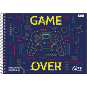 Caderno Desenho Univ Capa Dura Cliff Masc/Fem 80FLS. - Imagem 2