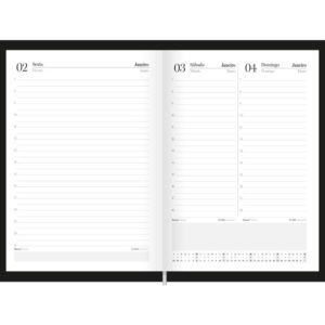 Agenda 2027 Compacta Preta 176F.145X205MM - Imagem 4