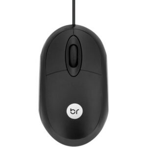 Mouse Optico USB Espanha 1.000 Dpi Preto - Imagem 1