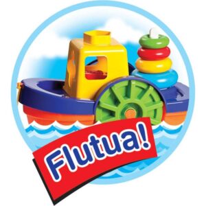 Brinquedo Educativo Barco Didatico C/Blocos e Anco - Imagem 4