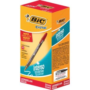 Caneta Esferografica Cristal Bold Vermelha - Imagem 1