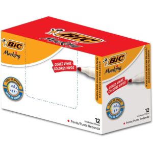 Pincel Quadro Branco Marking Recarregavel Vermelho