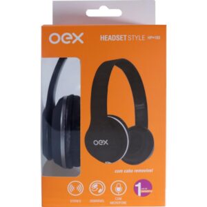 Fone de Ouvido Style Headphone Cabo 1,6M Pret - Imagem 3