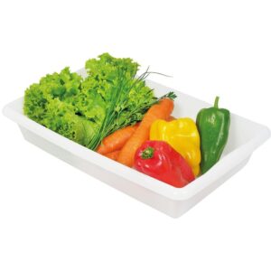 Bandeja Plastica Alimentos Branca M 44CM - Imagem 2