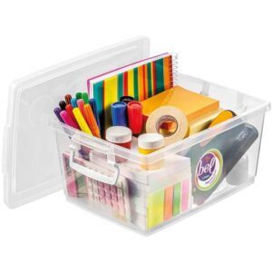 Caixa Plastica Multiuso Cristal 4L 19X26X12CM C/Trava - Imagem 2