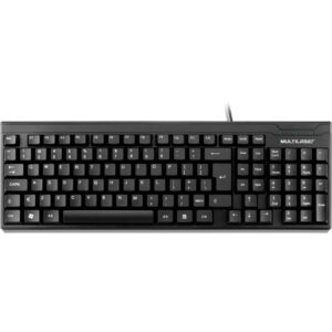 Teclado USB Basico Super Slim Preto - Imagem 1