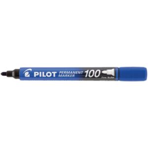 Pincel Marcador Permanente Sca 100 Ponta Redonda Azul - Imagem 1