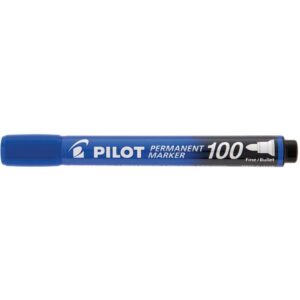 Pincel Marcador Permanente Sca 100 Ponta Redonda Azul - Imagem 2