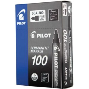 Pincel Marcador Permanente Sca 100 Ponta Redonda Preto - Imagem 3