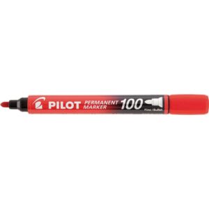 Pincel Marcador Permanente Sca 100 Ponta Redonda Vermelho - Imagem 1