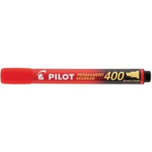 Pincel Marcador Permanente Sca 400 Ponta Chanfrada Vermel - Imagem 2