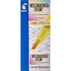 Caneta Marca Texto Lumicolor Soft Amarela Pastel - Imagem 3