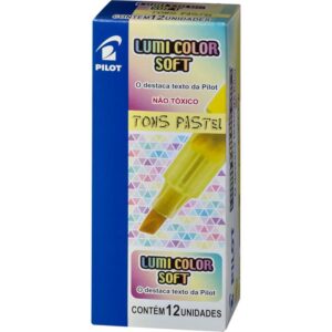 Caneta Marca Texto Lumicolor Soft Amarela Pastel - Imagem 4
