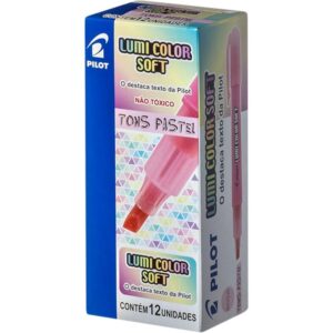 Caneta Marca Texto Lumicolor Soft Rosa Pastel - Imagem 4