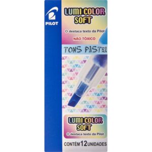 Caneta Marca Texto Lumicolor Soft Azul Pastel - Imagem 3