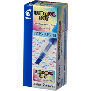 Caneta Marca Texto Lumicolor Soft Azul Pastel - Imagem 4