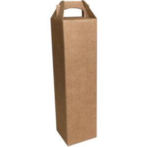 Embalagem para Garrafa Caixa Kraft 9X9X37 Simples